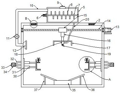 Efficient paint spraying device for electronic accessory processing and production