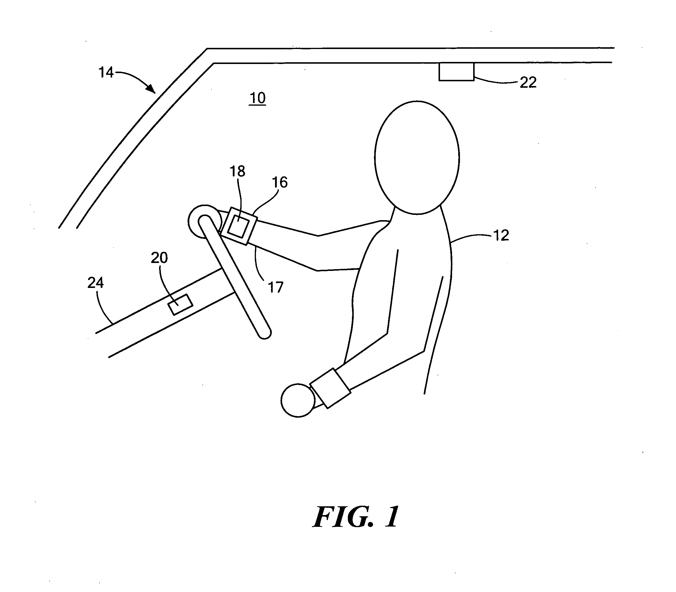 Unobtrusive system and method for monitoring the physiological condition of a target user of a vehicle