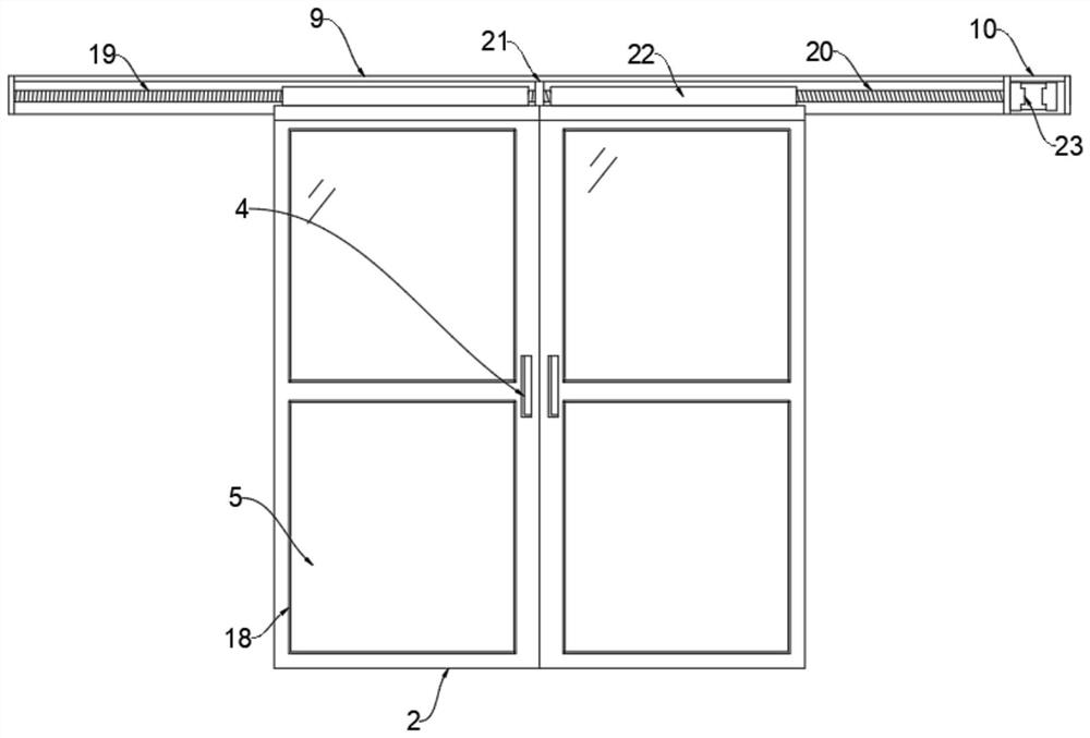 Communication device for intelligent doors and windows and use method of device