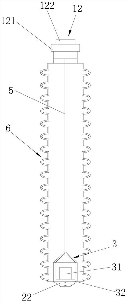 Liquid sulfur storage tank fire alarm device and liquid sulfur storage tank