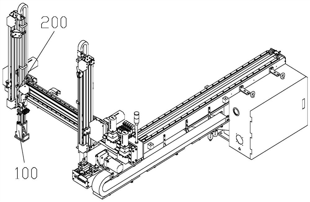 Material taking device