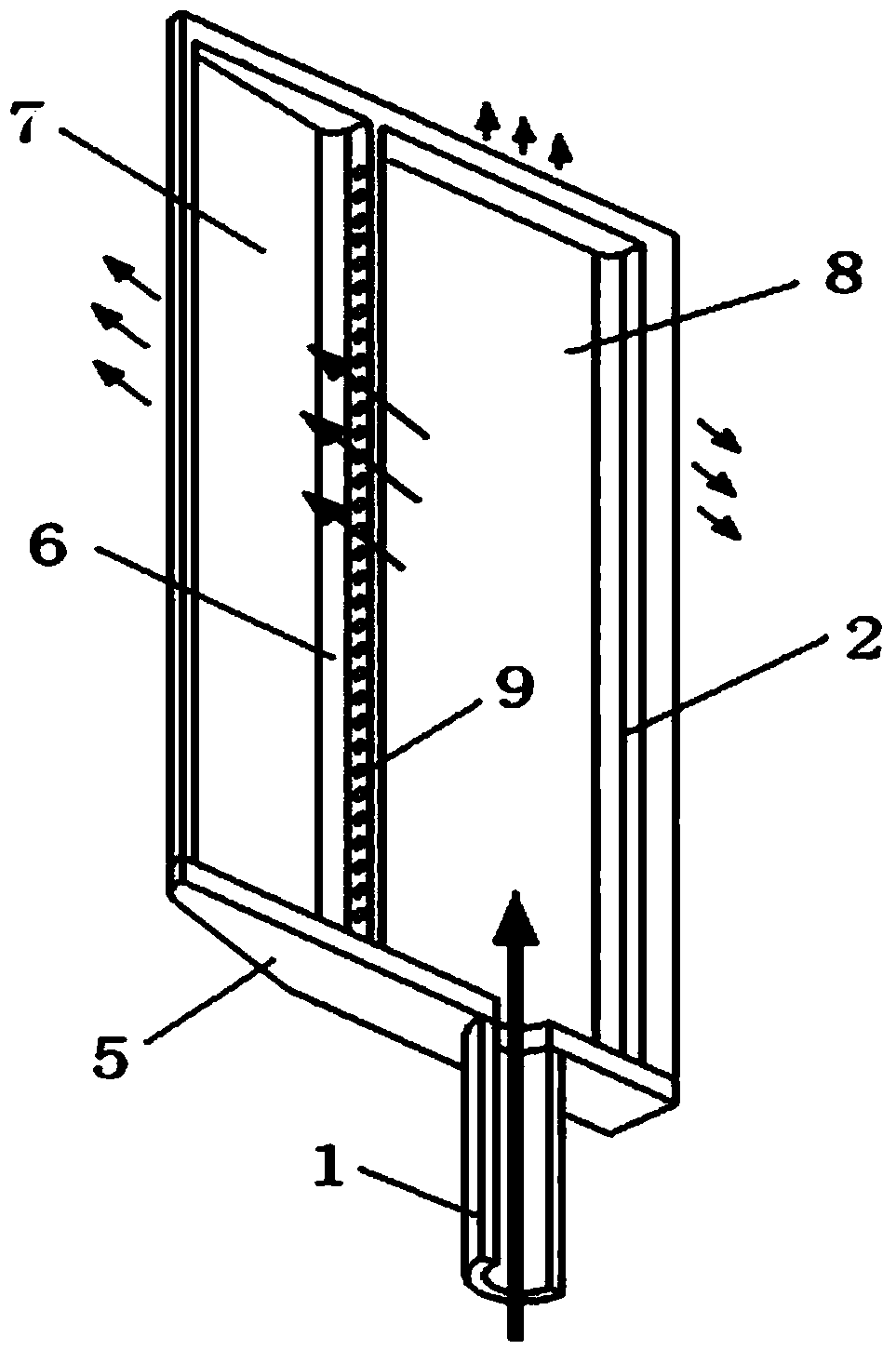 Heat protection method for injection support plate of scramjet engine by utilizing sweat and impingement cooling