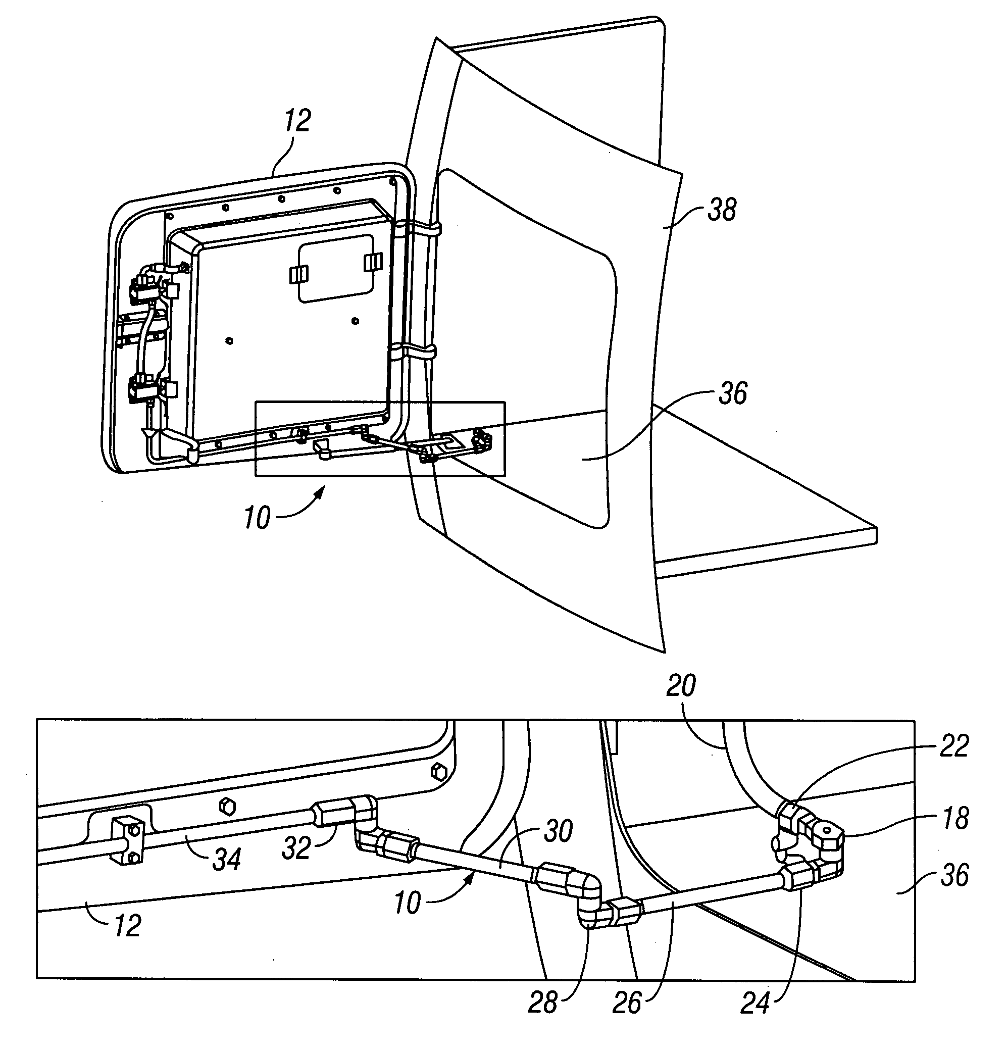 Hose hinge assembly