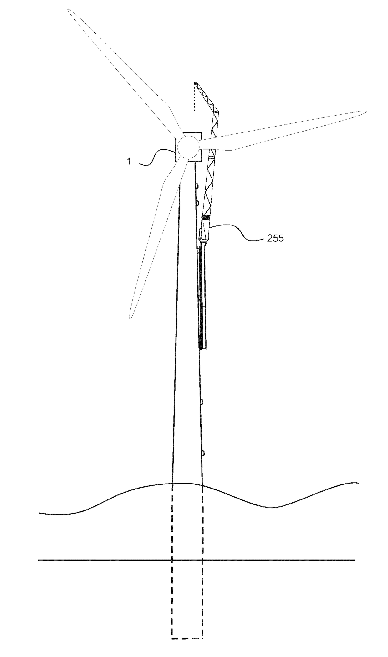 Hoisting system for installing a wind turbine