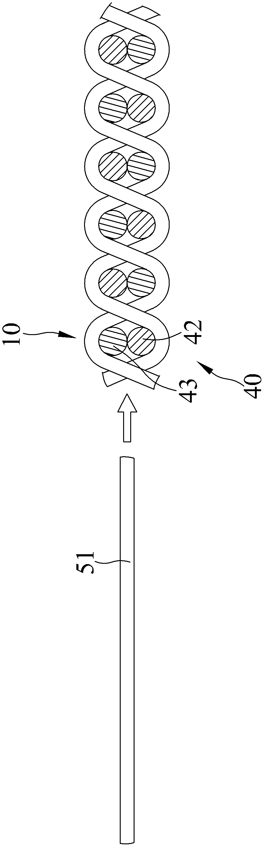 False eyelash and production method thereof