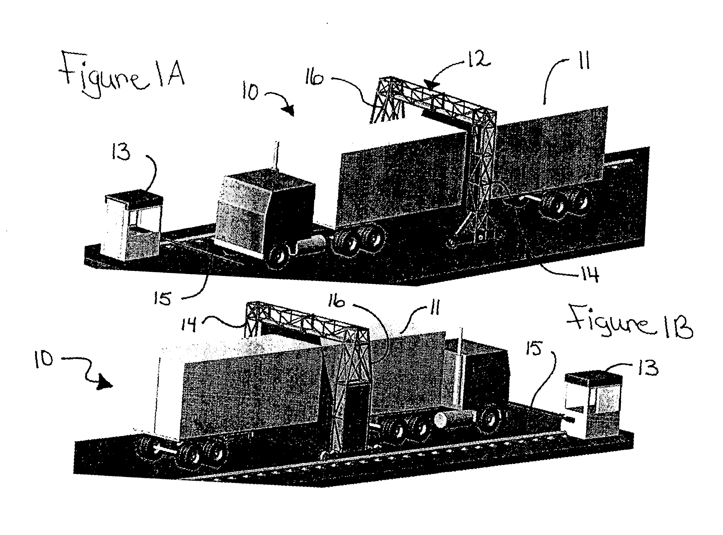 Relocatable X-ray imaging system and method for inspecting commercial vehicles and cargo containers