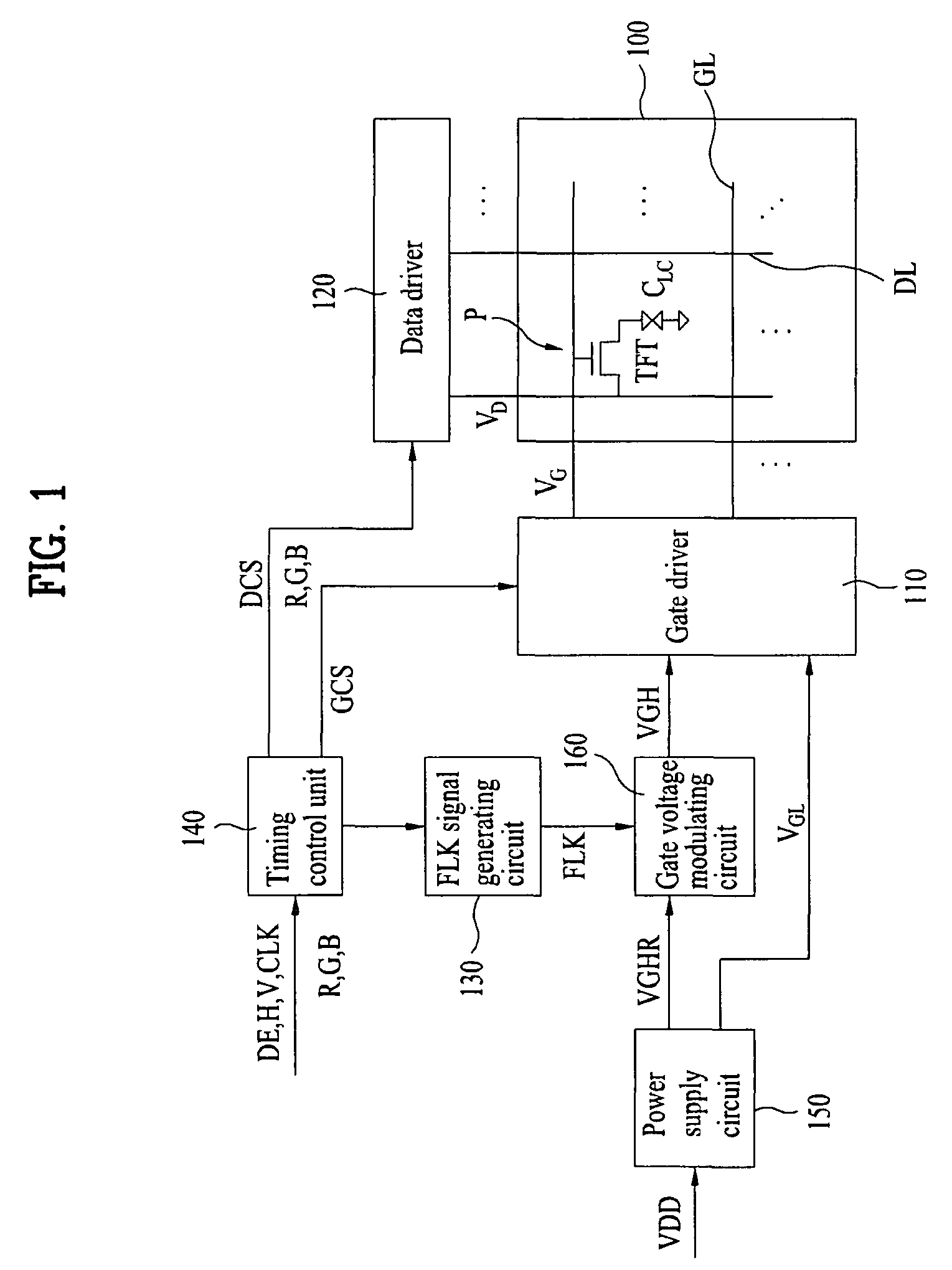 Liquid crystal display device with voltage stabilizing unit and method for driving the same