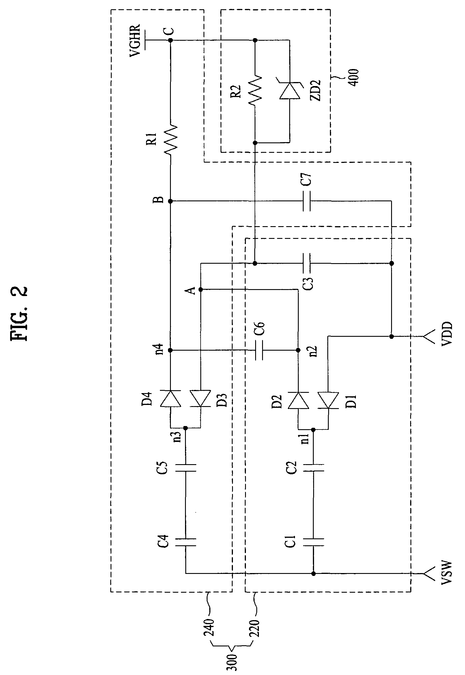 Liquid crystal display device with voltage stabilizing unit and method for driving the same