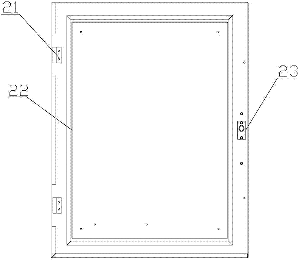 Outdoor integrated cabinet of base station and assembling method thereof