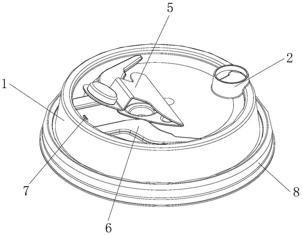 A leak-proof heart-shaped cup lid