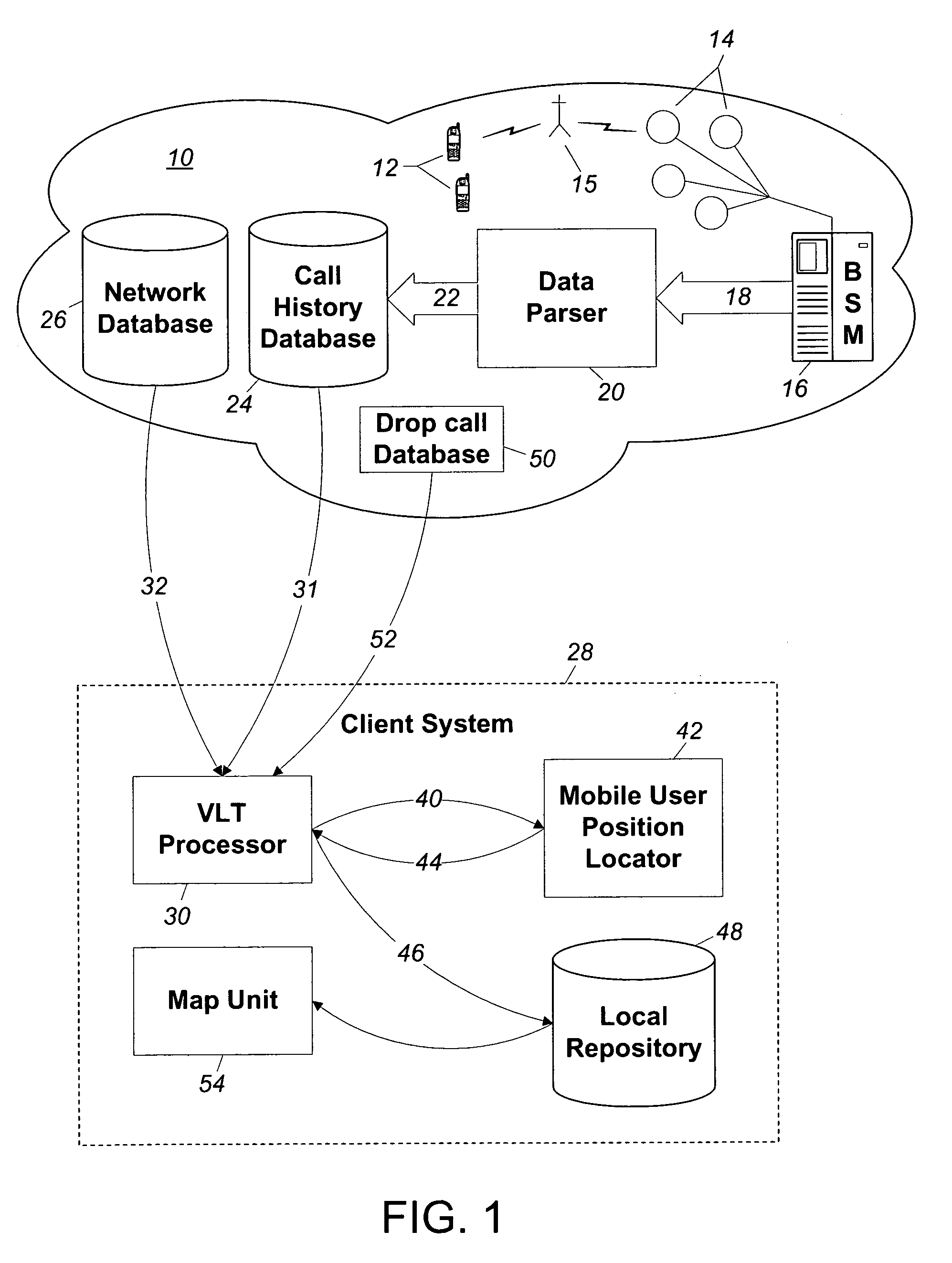 Mobile user position locating system