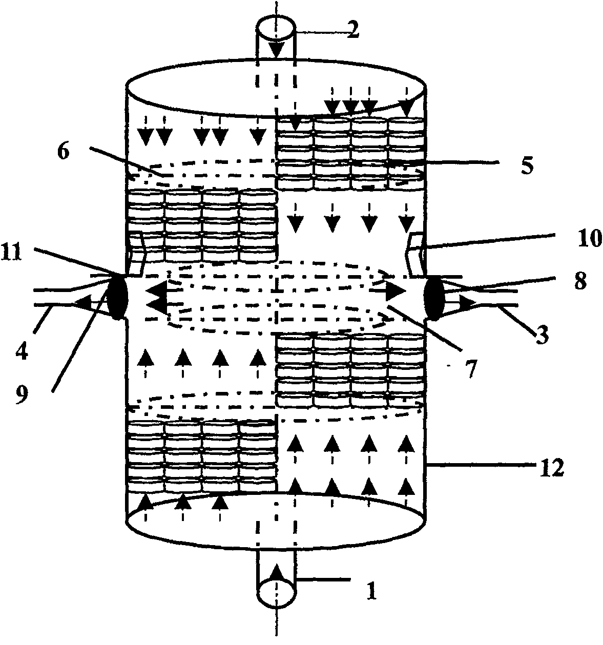 Filling bracket perfusion type bioreactor for artificial liver