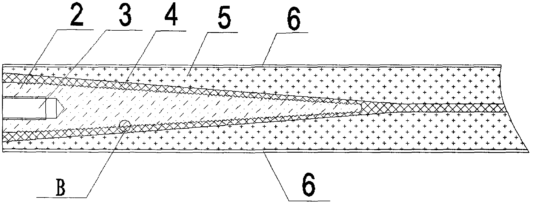 Blade root structure of wind power blade