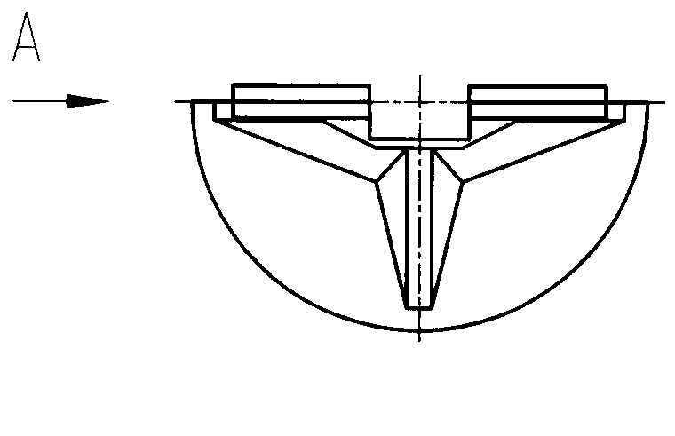 Split type chain piece used for pipe-chain type powder conveyor