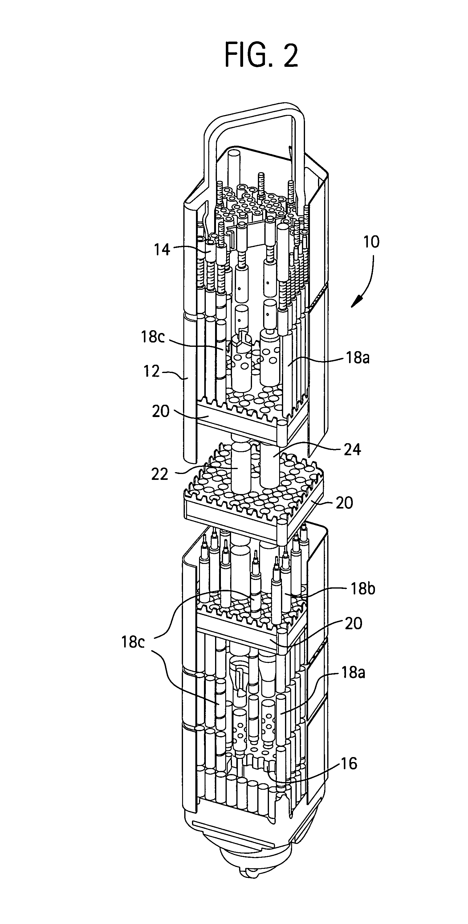 Method of producing isotopes in power nuclear reactors