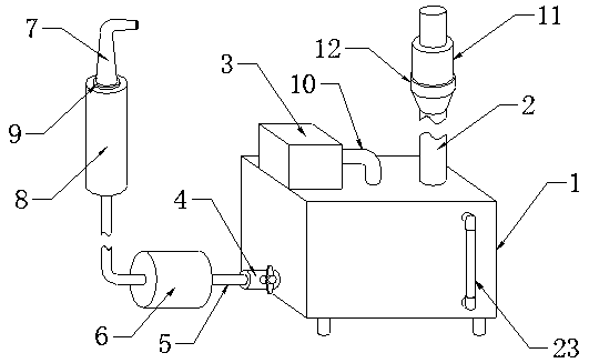 Household tooth cleaning device