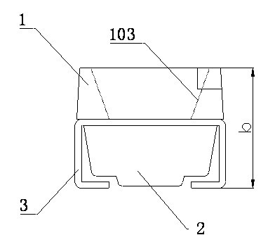 High-cup-shaped light-emitting diode bracket with surface mount device (SMD)
