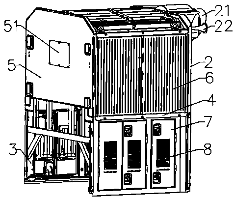 A locomotive cooling chamber modular design