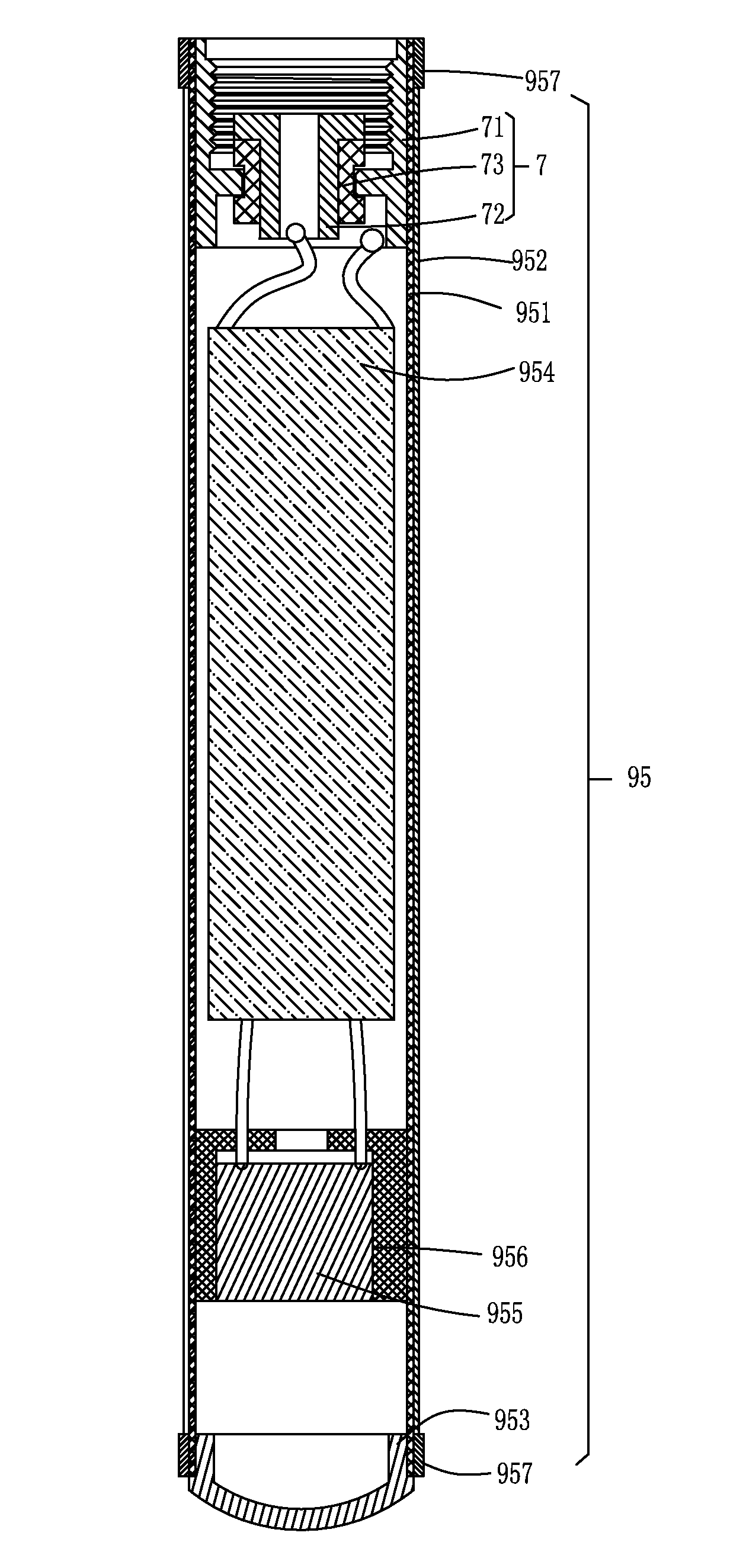 Electronic cigarette and soft power source stem thereof
