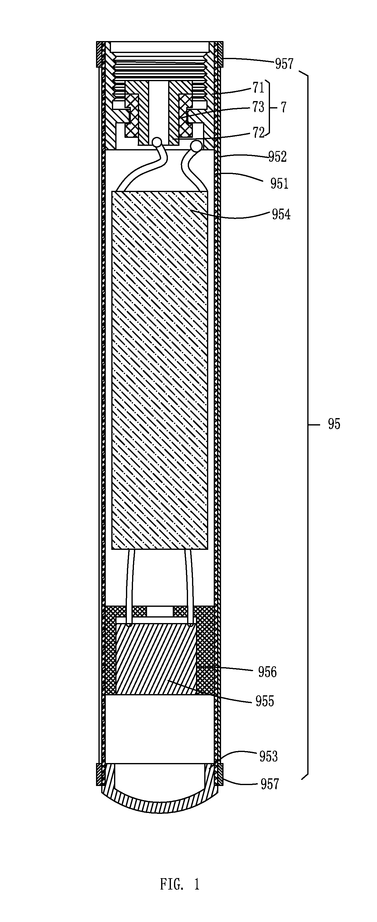 Electronic cigarette and soft power source stem thereof