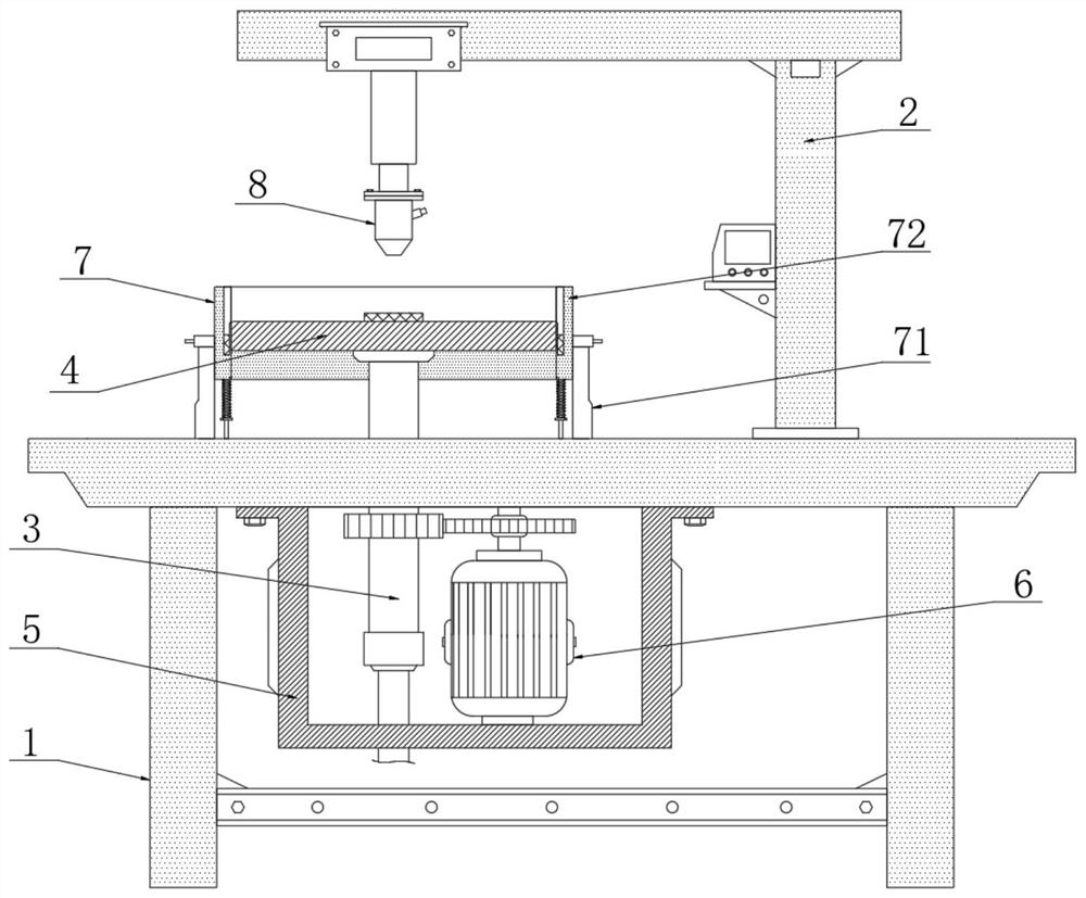 Wafer glue spraying mechanism based on chip processing