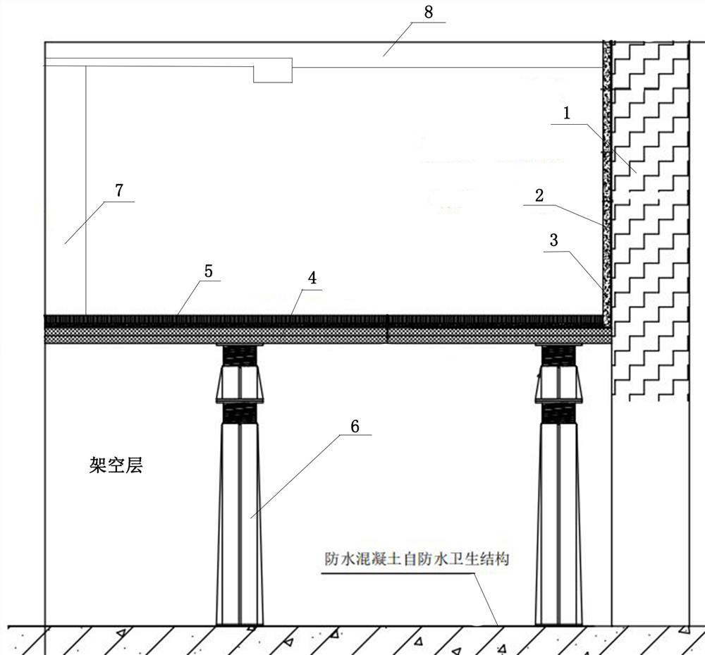 Assembly type toilet based on double-waterproof self-sealing tray system