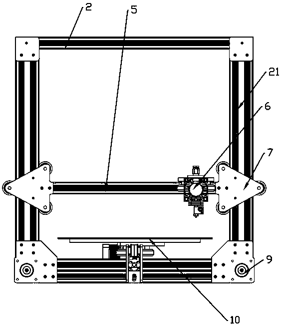 High-precision dual-power 3D printer, printing method and installation method of the machine