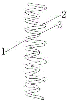 Spring of double spiral structure