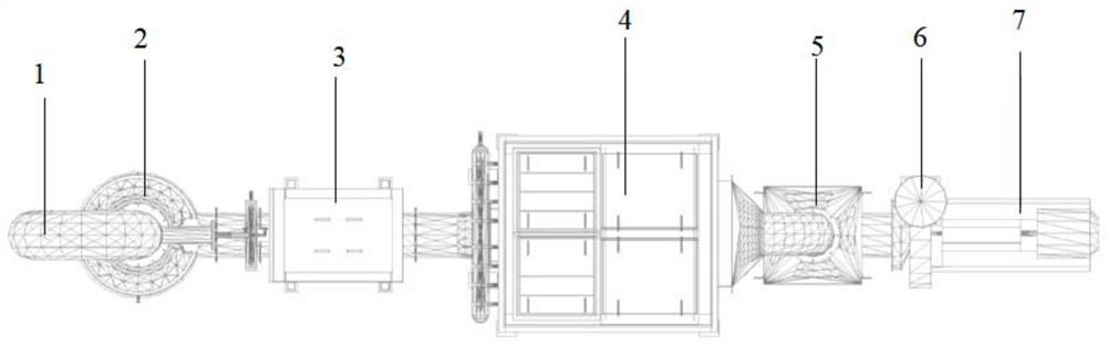 Tail gas purification treatment system of cremation machine