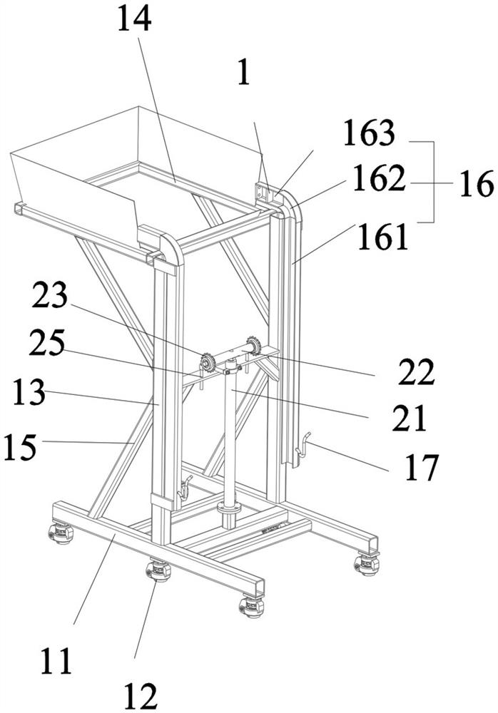 Garbage can lifting device with weighing function