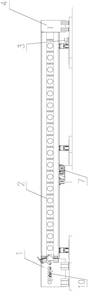 Replacing beam turnout structure and turnout switch method