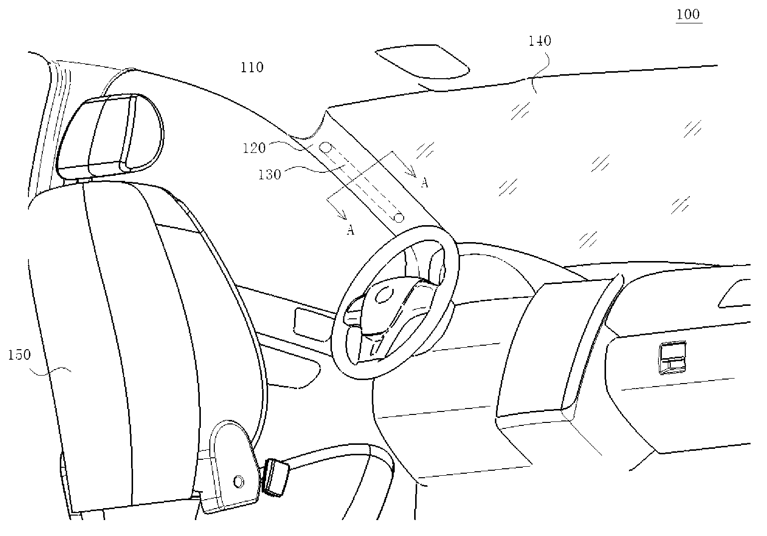 Automobile airbag and automobile