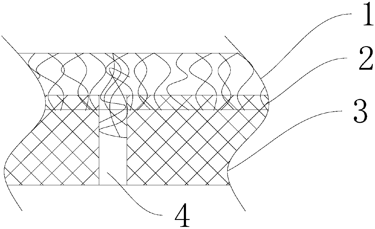 Composite non-woven fabric for filtering dust and manufacturing process thereof