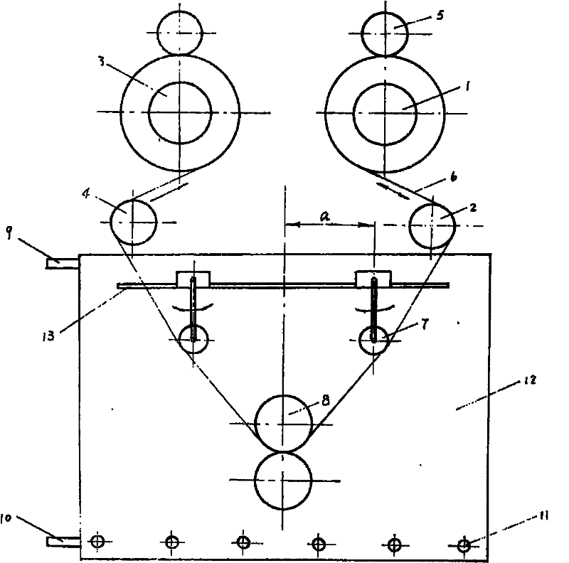 Fabric open-width washing and preshrinking device