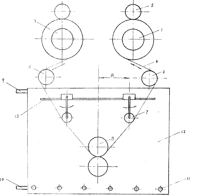 Fabric open-width washing and preshrinking device