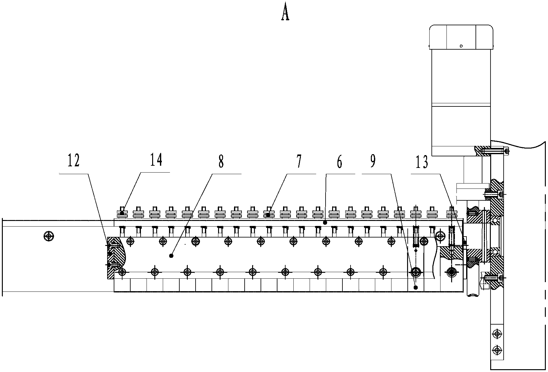 Gluing and glue adjusting mechanism of single face corrugated board machine