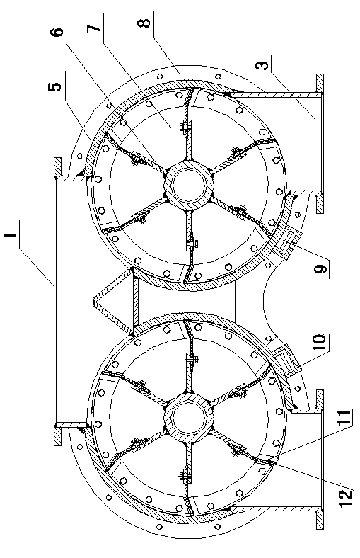 Dual-channel star-shaped feeder