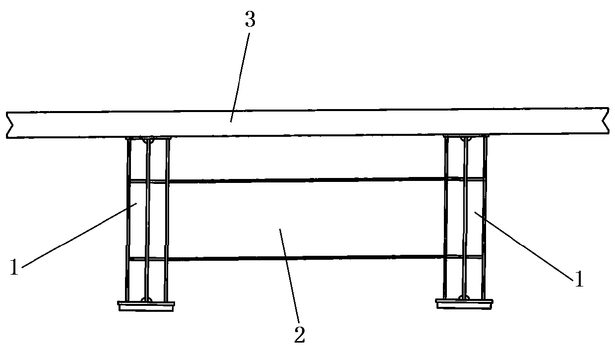 Quickly-installed steel-concrete combined beam bridge and construction method thereof