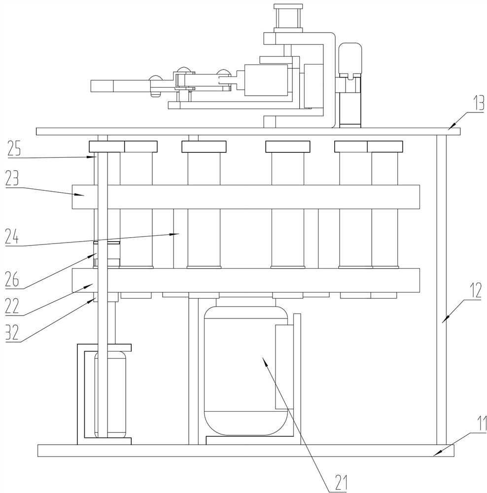 Blade root bolt extraction device of wind power blade