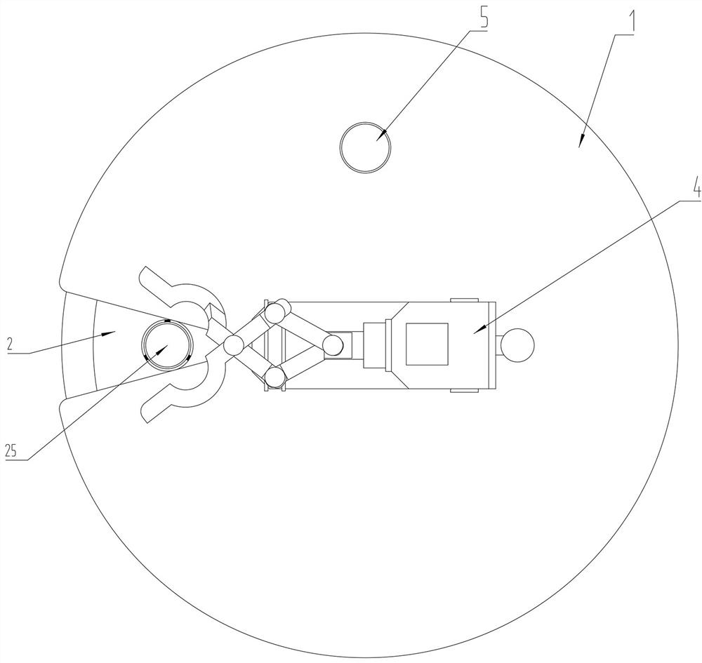 Blade root bolt extraction device of wind power blade