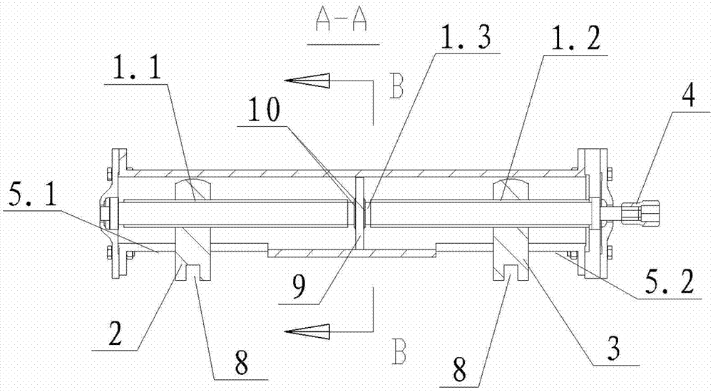 Tensioning device for end beam of crane