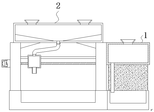 Poultry feeding apparatus based on PLC control