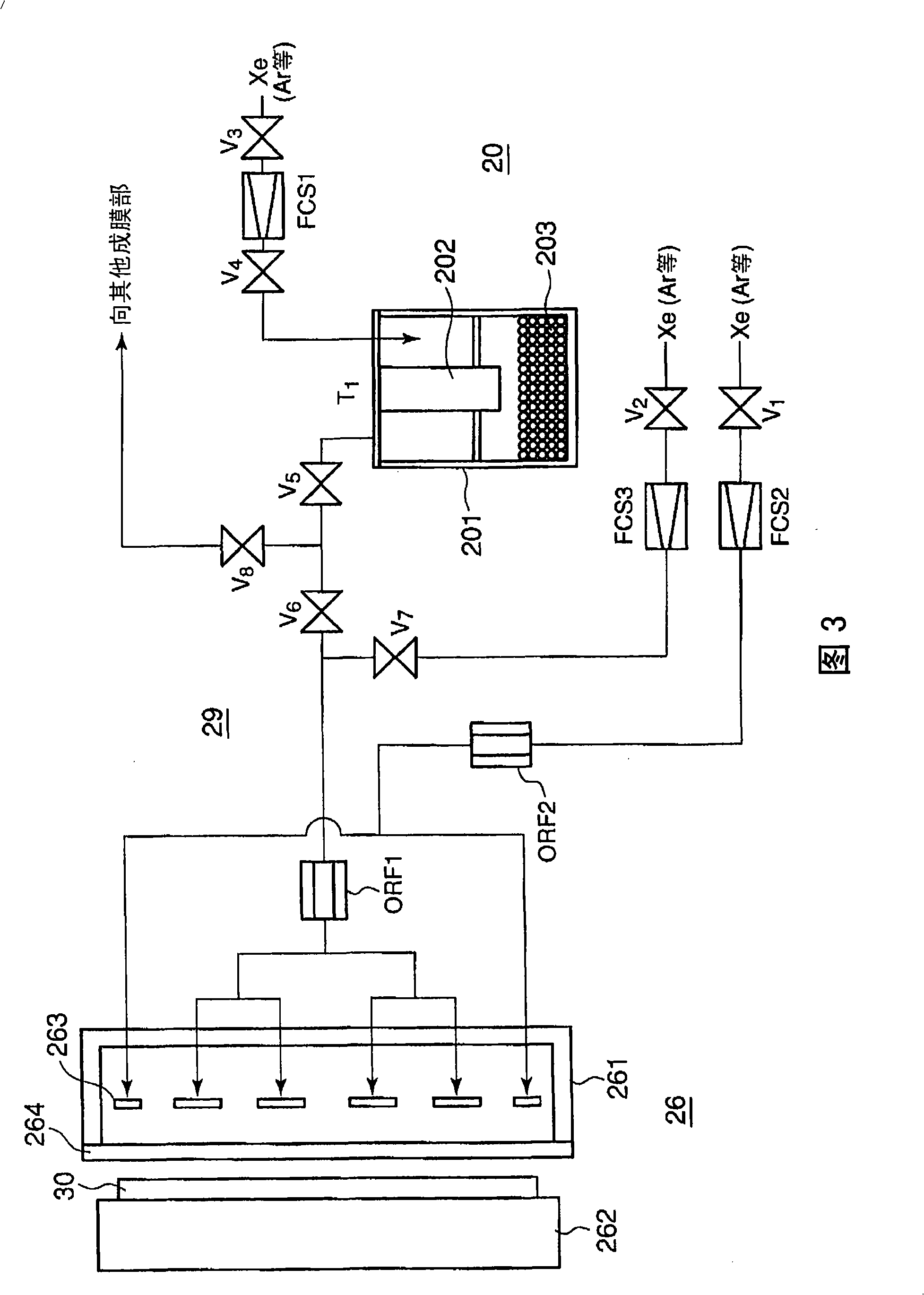 Film forming apparatus, evaporating jig and measuring method