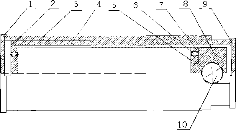 Device and method for measuring I-type creep fracture toughness and fracture toughness of rock
