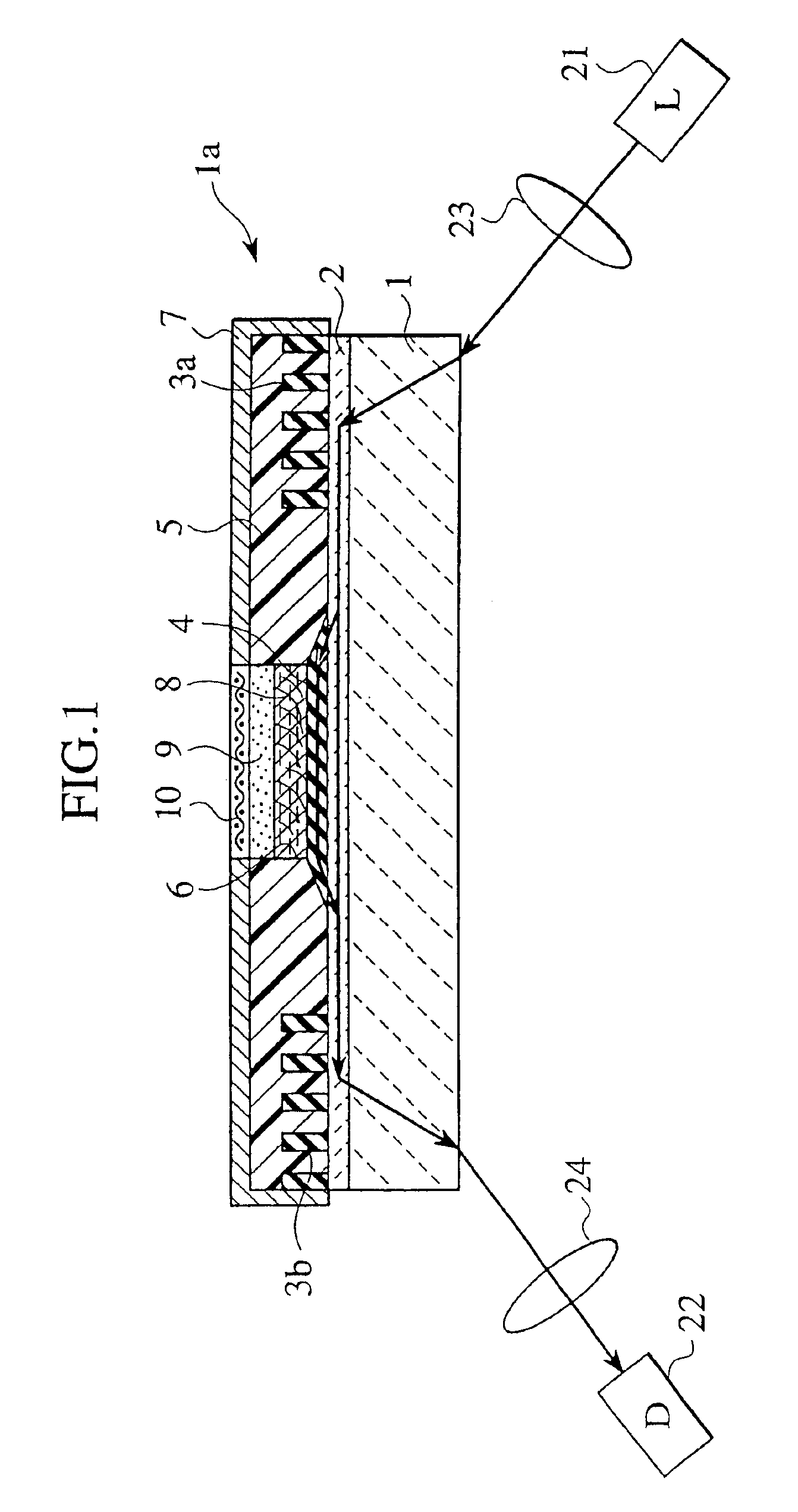 Optical waveguide sensor, device, system and method for glucose measurement