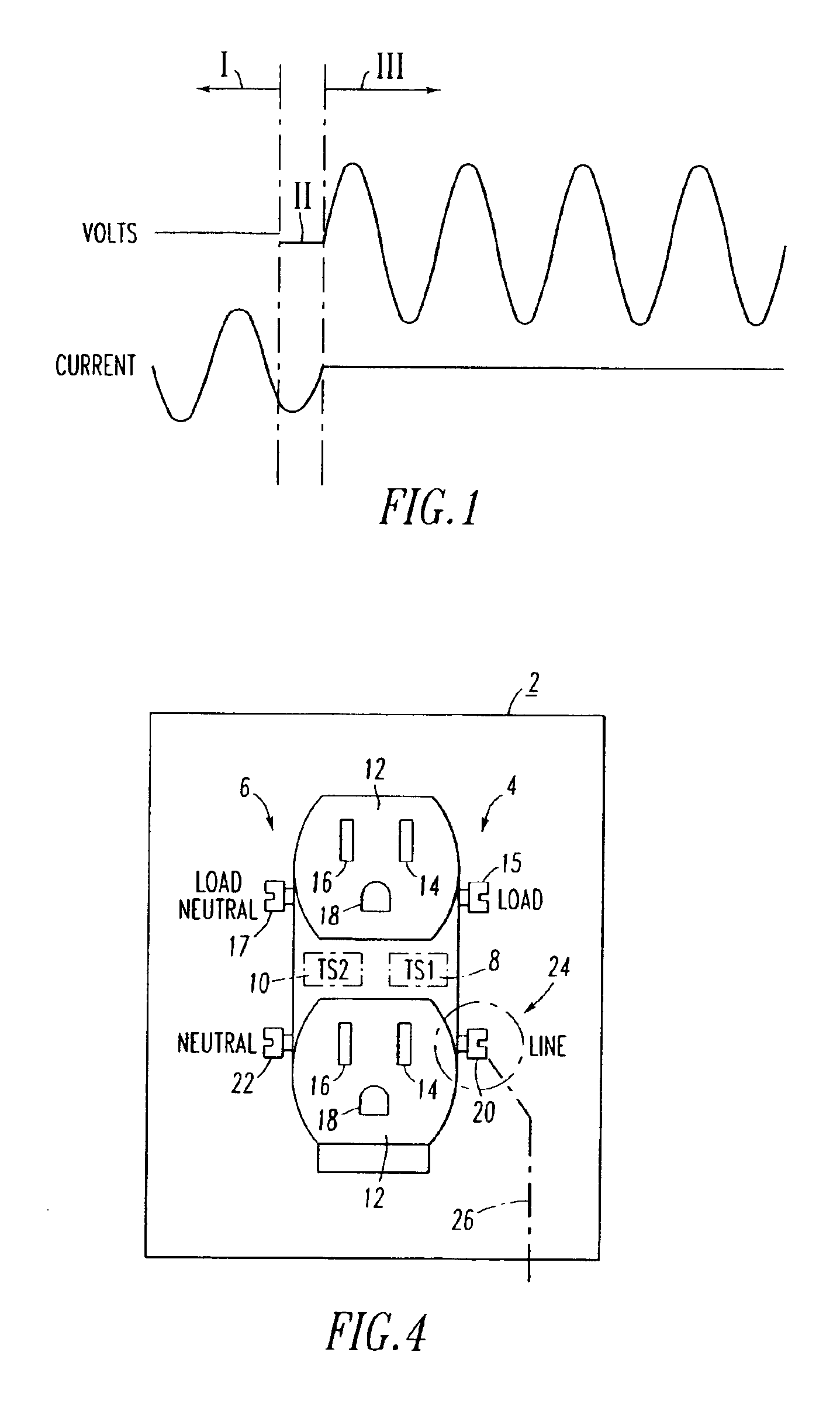 Test apparatus for power circuits of an electrical distribution device