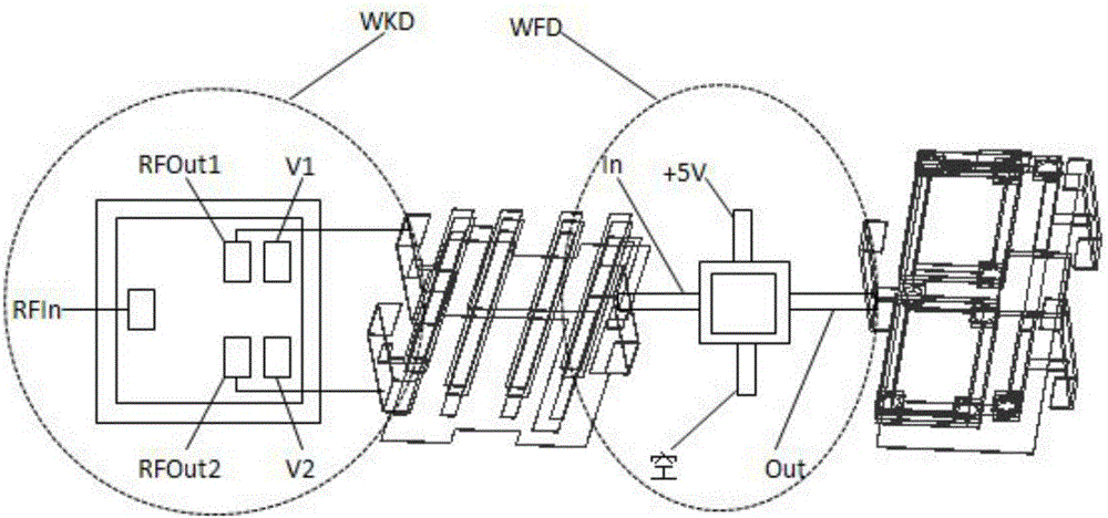 L-wave-band miniature active microwave variable phase-inverting balancing power divider and filter