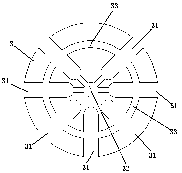 Rotary distribution type honey cooling device