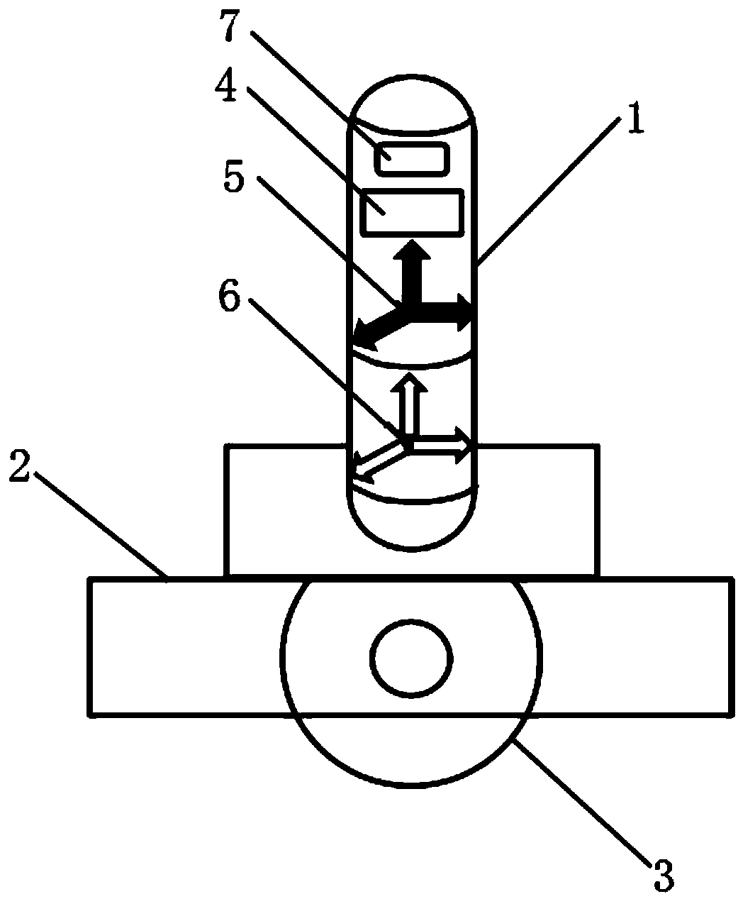 Three-component marine gravity measurement device