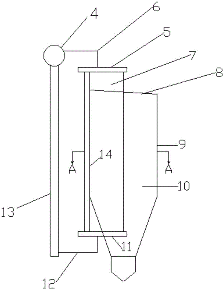 Hearth temperature water-cooling control device for large circulating fluidized bed boiler